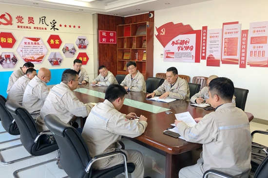 大唐淮北發(fā)電廠開展“沖刺四季度，奪取雙勝利”主題黨日活動