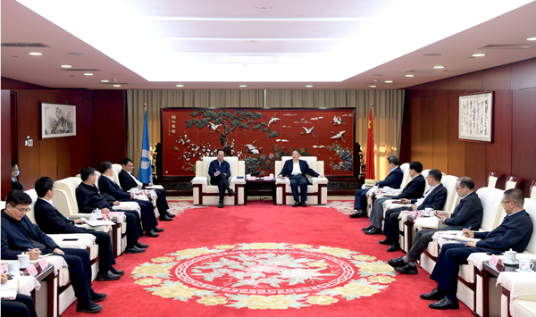 溫樞剛會(huì)見(jiàn)中國(guó)電建黨委書記、董事長(zhǎng)丁焰章