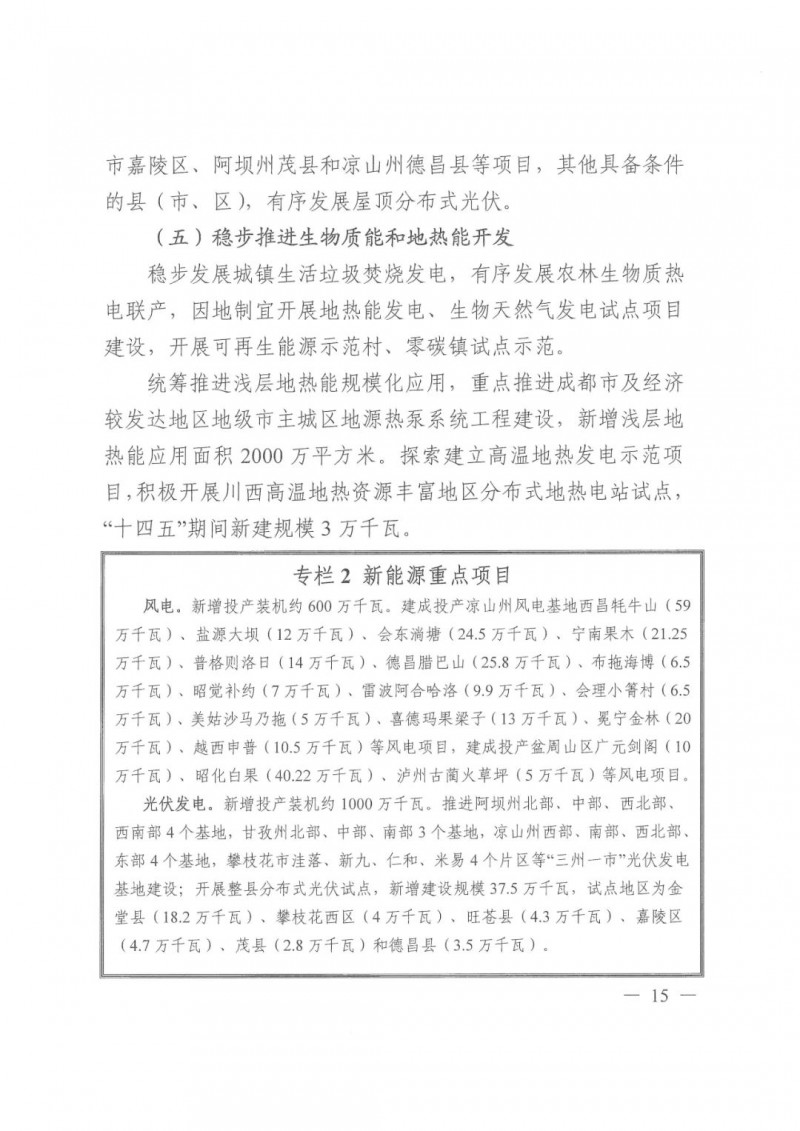 光伏發(fā)電1000萬(wàn)千瓦！四川省公布“十四五”可再生能源發(fā)展規(guī)劃
