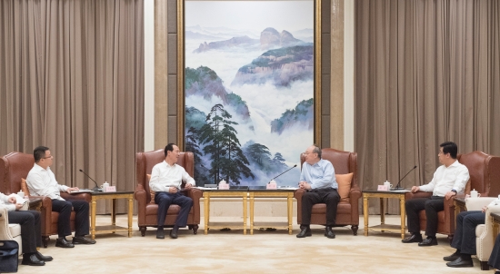 中國電建集團公司黨委書記、董事長丁焰章拜會福建省委書記尹力、省長趙龍