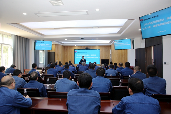 陜煤石電公司召開2022年合理化建議、技術(shù)成果發(fā)布會暨班組建設(shè)表彰會