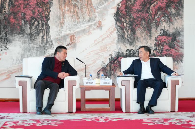 宋海良與“三新”聯(lián)盟成員遠(yuǎn)東控股集團(tuán)創(chuàng)始人、董事局主席蔣錫培會(huì)談