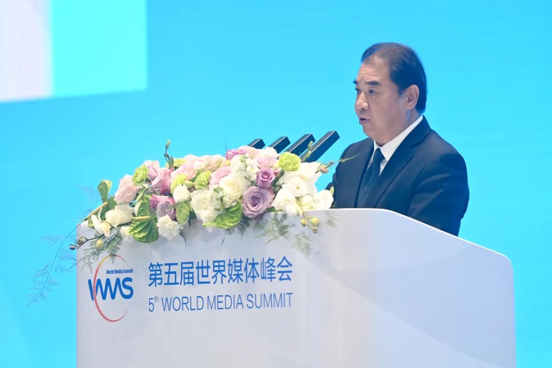南方電網(wǎng)公司董事長、黨組書記孟振平在第五屆世界媒體峰會上作主旨發(fā)言