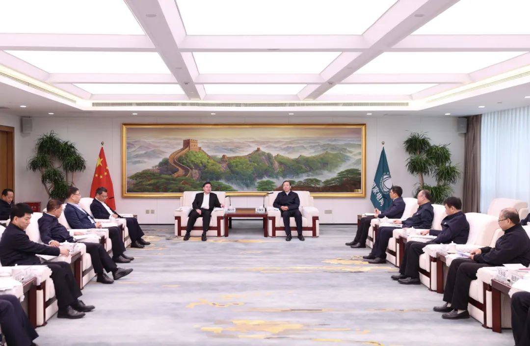 國家電網(wǎng)公司董事長辛保安與甘肅省委書記胡昌升、省長任振鶴會(huì)談