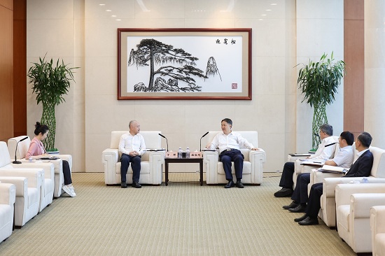 華能集團(tuán)黨組書記、董事長溫樞剛會見?？谑惺虚L丁暉
