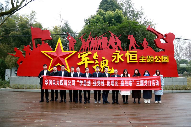 華潤電力四川公司聯(lián)合華潤集團在川企業(yè)開展“學(xué)思想、強黨性、促增長、贏戰(zhàn)略”主題黨日活動