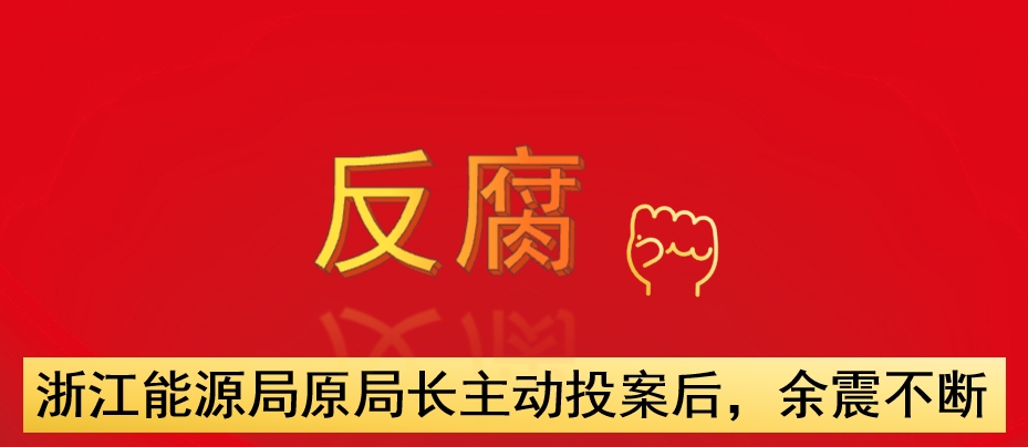 浙江能源局原局長主動投案后，余震不斷