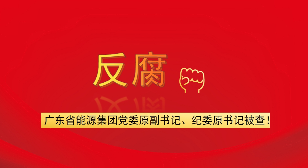 廣東省能源集團(tuán)黨委原副書記、紀(jì)委原書記被查！
